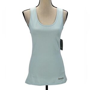 Bench Sleeveless Cross Back Long Tank Top - Baby Blue - size Small